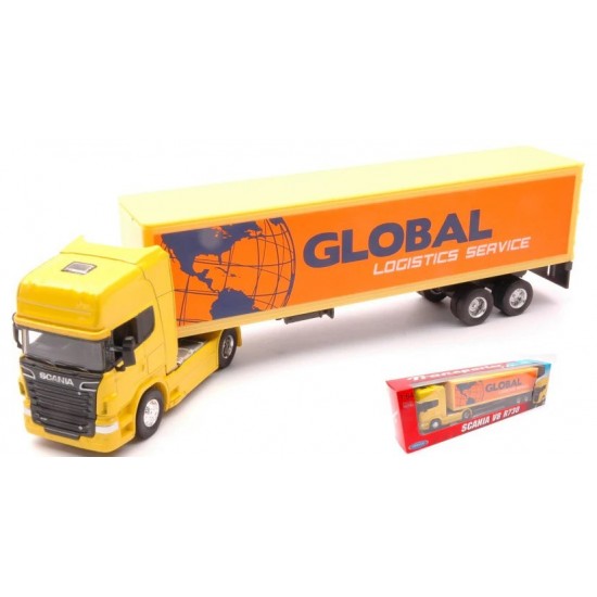 Welly 1:64 Scania R730 Trailer Model Tır Welly 1:64 Scania R730 Trailer Model Tır
