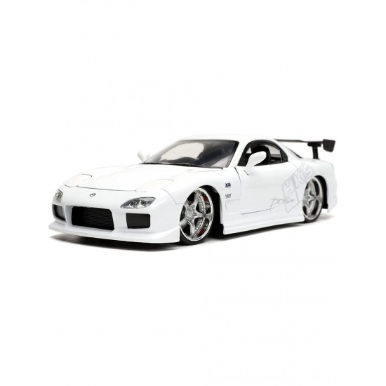 Jada Toys Hızlı ve Öfkeli 1993 Mazda RX-7 HKS Beyaz 1/24 Ölçekli Döküm Modeli