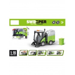 1:16 Sweeper Sesli ve Işıklı Temizlik Aracı