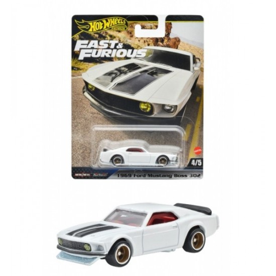 Mattel Hot Wheels Premium Rychle a zběsile 1969 FORD MUSTANG BOSS 302 4/5 Mattel Hot Wheels Premium Rychle a zběsile 1969 FORD MUSTANG BOSS 302 4/5