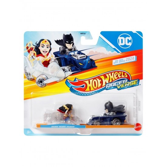 HOT WHEELS Racer Verse Wonder Woman Ve Batma 2'li Paket 
