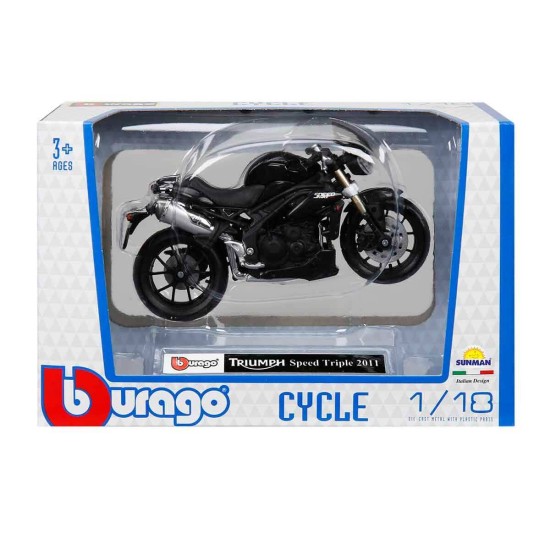 TRIUMP SPEED TRİPLE 2011 Motor 1:18 ÖLÇEKTİR