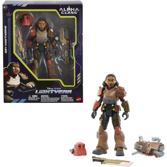 Mattel Disney ve Pixar Lightyear Collector Aksiyon Figürü, 7 inç Ölçekli Jr Zap Patrol Izzy Hawthorne, Aksesuarlarla Eklemli