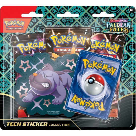 Pokemon 4.5 Paldean Fates Teknik Çıkartma Kutusu -Fidough/Greavard/Masc Pokemon 4.5 Paldean Fates Teknik Çıkartma Kutusu -Fidough/Greavard/Masc
