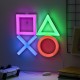 PlayStation LED Duvar Lambası Her simgeye uyması için pembe, yeşil, kırmızı ve mavi LED'ler bulunur. Herhangi bir alana renk katar.