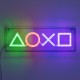 Playstation Sembolleri LED Neon Işık 15 x 30 cm Playstation Sembolleri LED Neon Işık 15 x 30 cm
