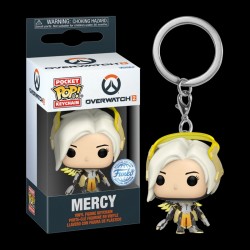 Funko Pop! Anahtarlık: Overwatch 2 - Mercy - Koleksiyonluk Vinil Mini Figür 