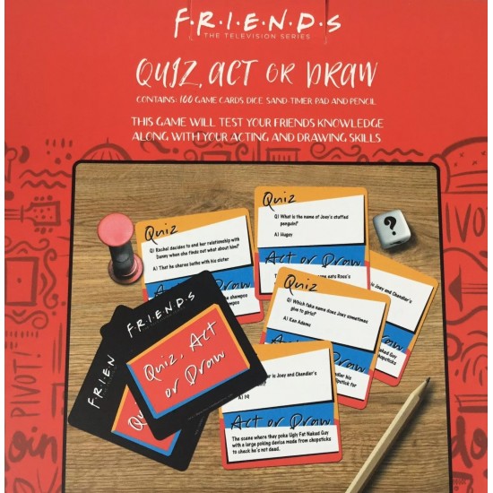 Friends TV Dizisi Sınavı Eylem veya Çizim Partisi Oyunu Yeni 2+ Oyuncu