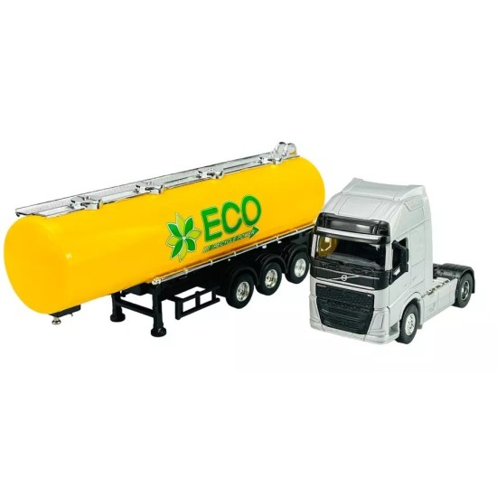 Welly 1/64 - Volvo  Tanker Dorse Welly Tır Çekici 1:64 VOLVO FH Yağ Tankeri