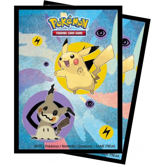 Ultra PRO - Pokémon Pikachu & Mimikyu 65 ct Tahta Koruyucu Kılıflar Standart Boy Kartlar için Ultra PRO - Pokémon Pikachu & Mimikyu 65 ct Tahta Koruyucu Kılıflar Standart Boy Kartlar için