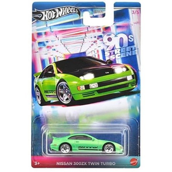 Hot Wheels 2024 90s Street Scene 3/5 Green Nissan 300ZX Twin Turbo Hot Wheels 2024 90s Street Scene 3/5 Green Nissan 300ZX Twin Turbo