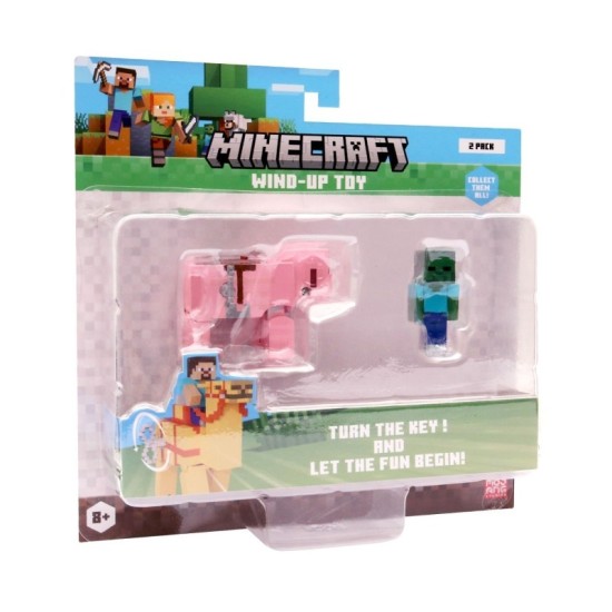 MİNECRAFT 3D KURMA MEKANİZMALI FİGÜRLER 2Lİ