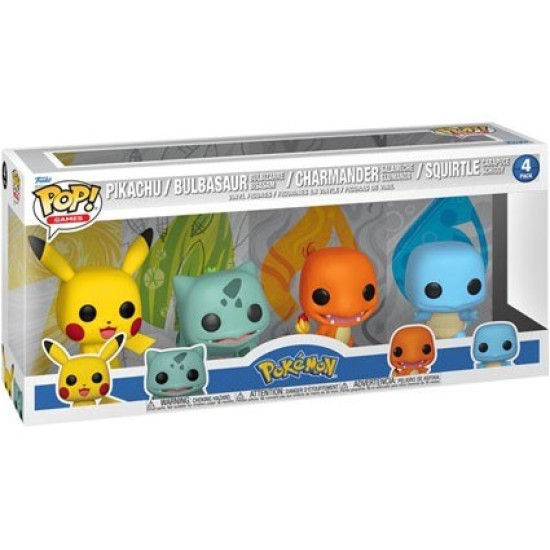 Toys Funko Pop Pokemon Starters 4-Pack Limited Edition Swizerland