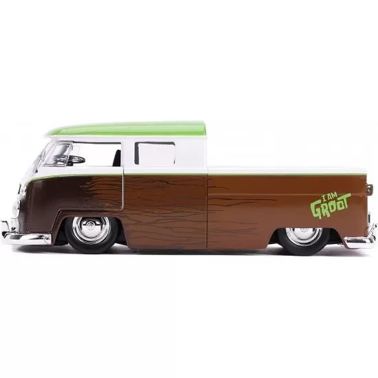Jada Şekil Galaxy Groot ve 1963 model Volkswagen otobüs alımı 01:24 döküm Araç Oyuncak Marvel Jada Şekil Galaxy Groot ve 1963 model Volkswagen otobüs alımı 01:24 döküm Araç Oyuncak Marvel