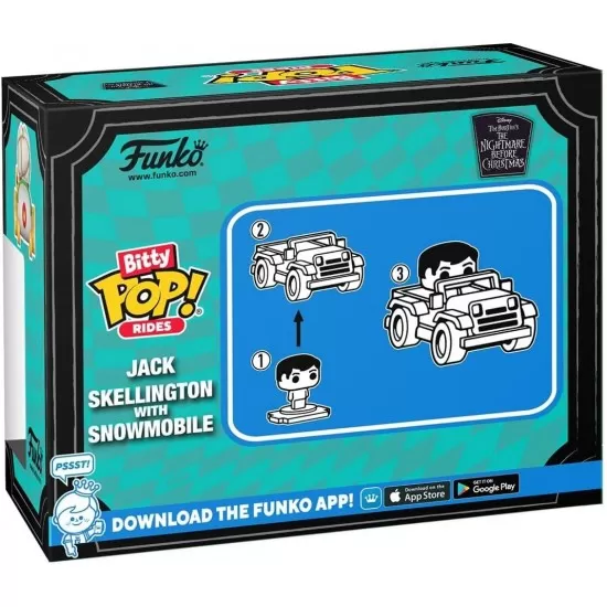 Funko Pop! Bitty Ride: Noel Öncesi Kabus - Jack with Snowmobile